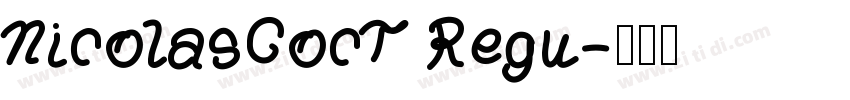 NicolasCocT Regu字体转换